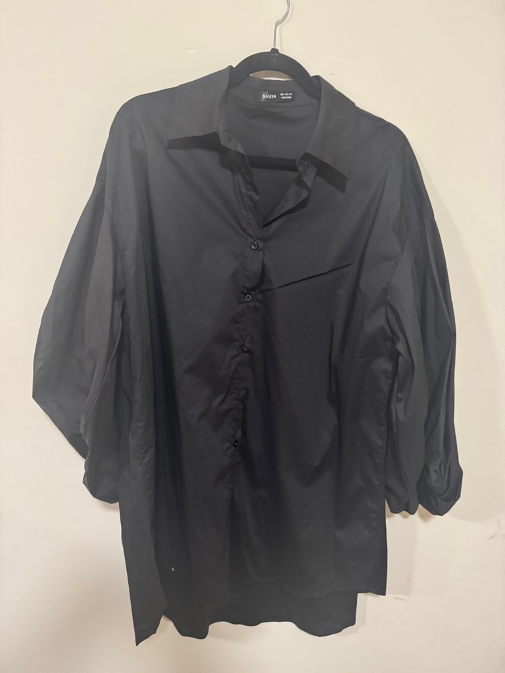 COS Black Relaxed-Fit Button Shirt